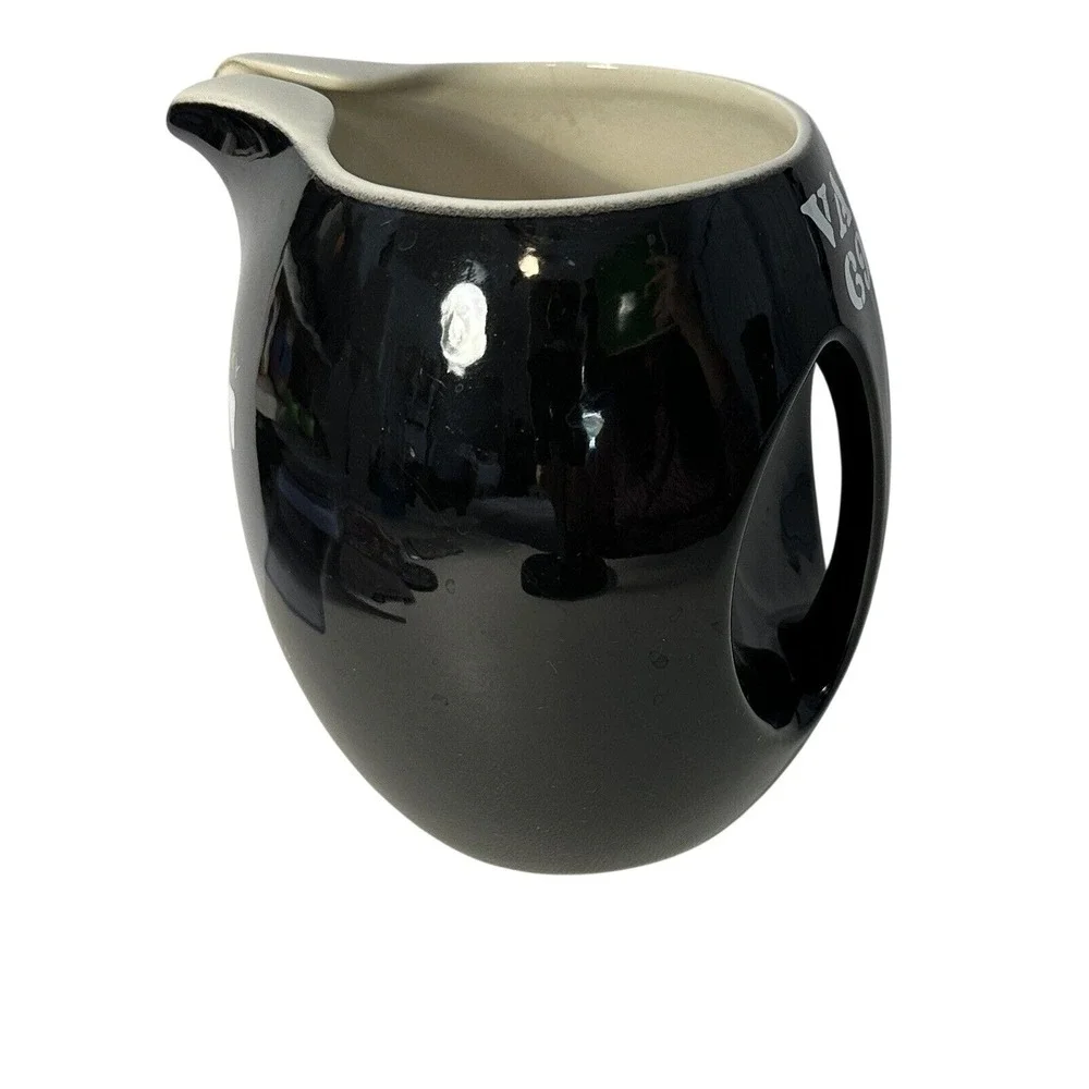 Vat 69 Scotch Whisky Water Pitcher Wade Regicor London England Black Pub Jug